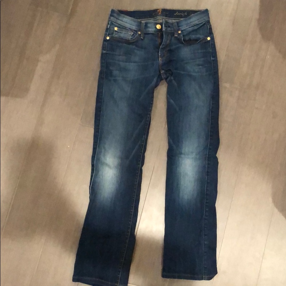 7 for all mankind straight leg jeans